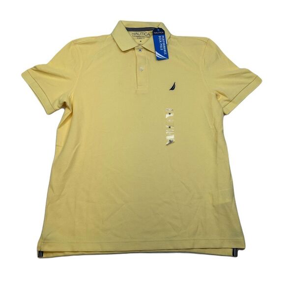Nautica Other - Nautica Performance Deck Polo Shirt Mens Medium Yellow Casual Classic Fit‎